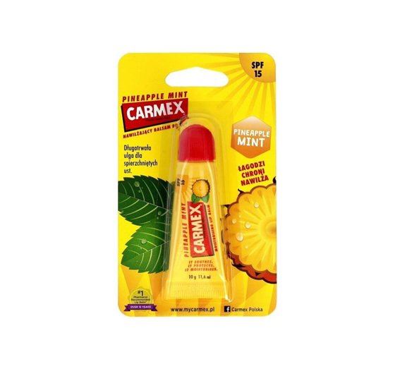 Бальзам для губ у тюбику Carmex - Lip Balm Tube Mint м'ята-ананас Spf 15.
