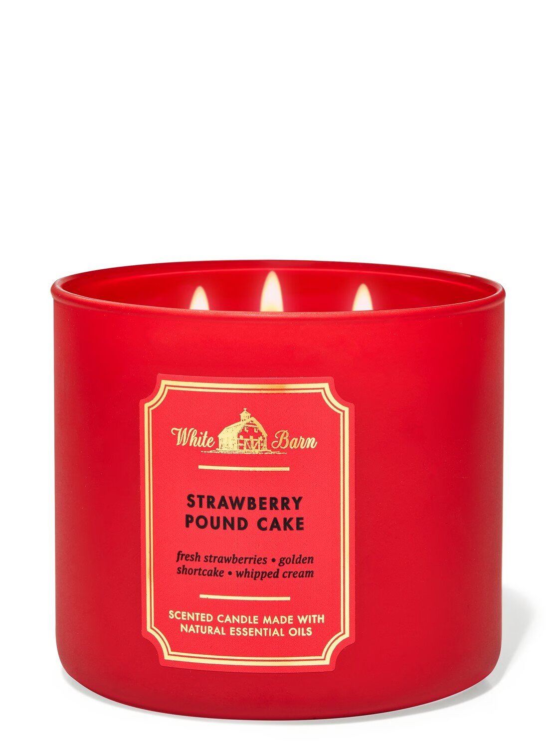 Ароматизована свічка BATH & BODY WORKS - STRAWBERRY POUND CAKE