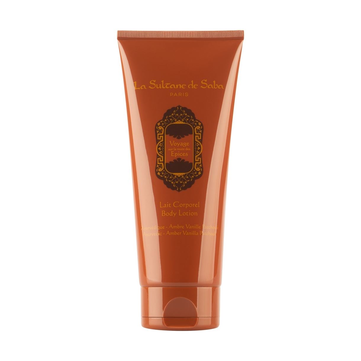 ЛОСЬЙОН ДЛЯ ТІЛА З АМБРОЮ І ПАЧУЛІ LA SULTANE DE SABA BODY LOTION AYURVEDIC