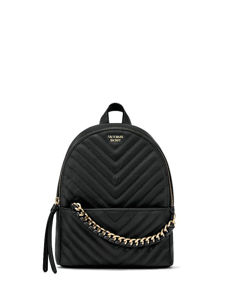 РЮКЗАК чорний PEBBLED V-QUILT SMALL CITY BACKPACK