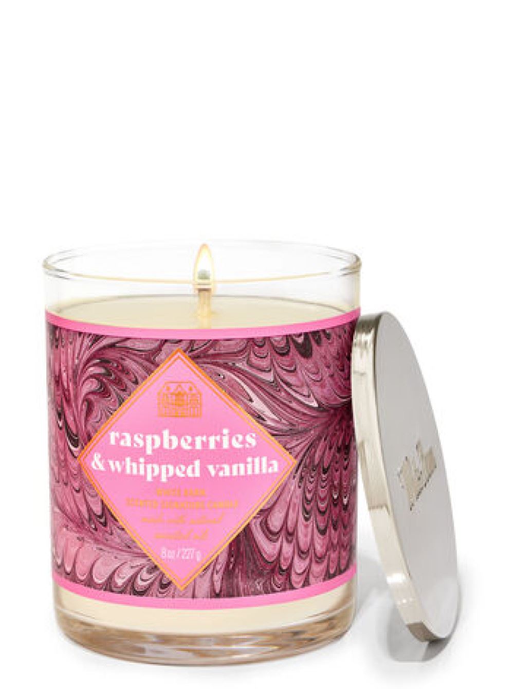 Ароматизована свічка BATH & BODY WORKS - RASPBERRIES & WHIPPED VANILLA