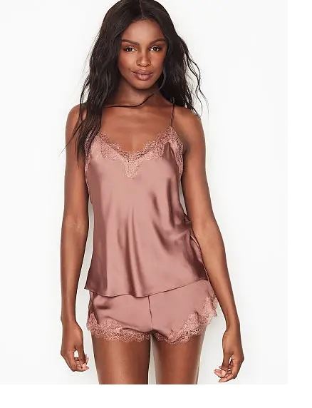 Піжама VICTORIA'S SECRET SATIN CAMI PJ SET MILK CHOCOLATE