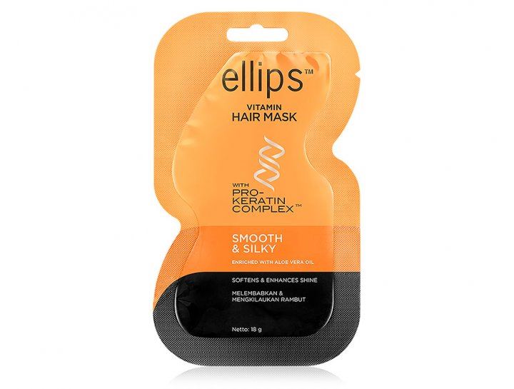 Маска для волосся «Бездоганний шовк» Ellips Vitamin Hair Mask Smooth & Silky With Pro-Keratin Complex 18g