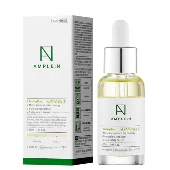 Пілінг з комплексом кислот для обличчя Ample N Peeling Shot Ampoule