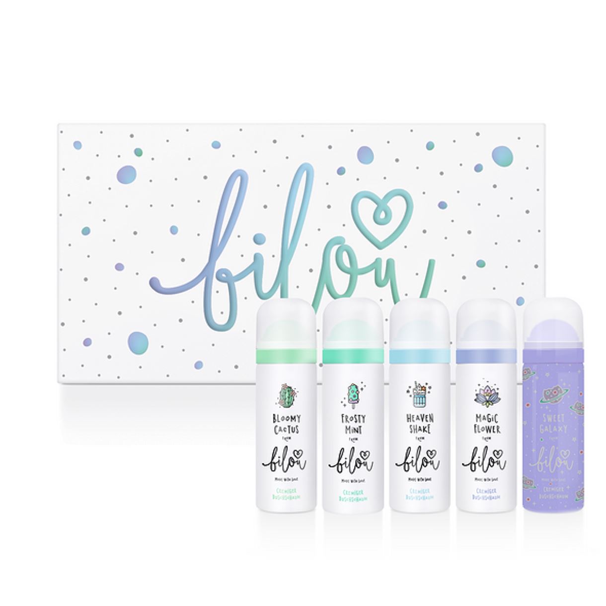 Подарунковий набір міні пінок для душу Bilou - DREAMY RAINBOW-SET GIFT SET