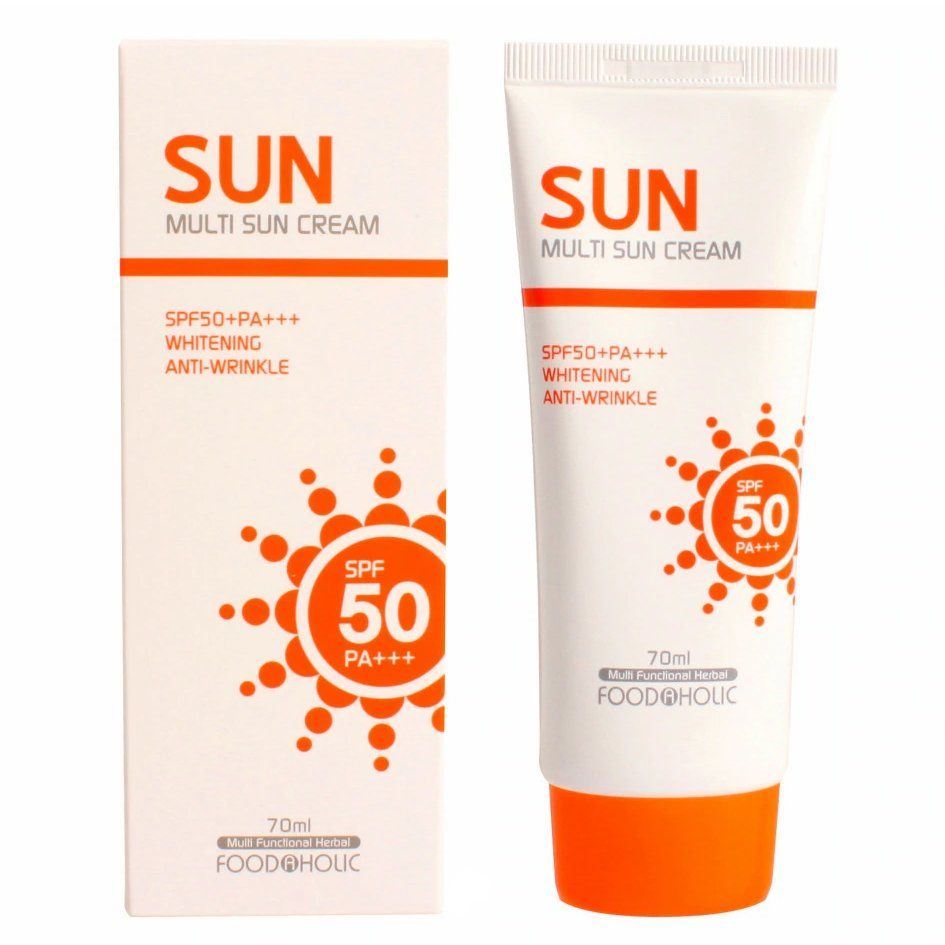 Сонцезахисний крем для обличчя та тіла Food A Holic Multi Sun Cream SPF50+++ 70 ml