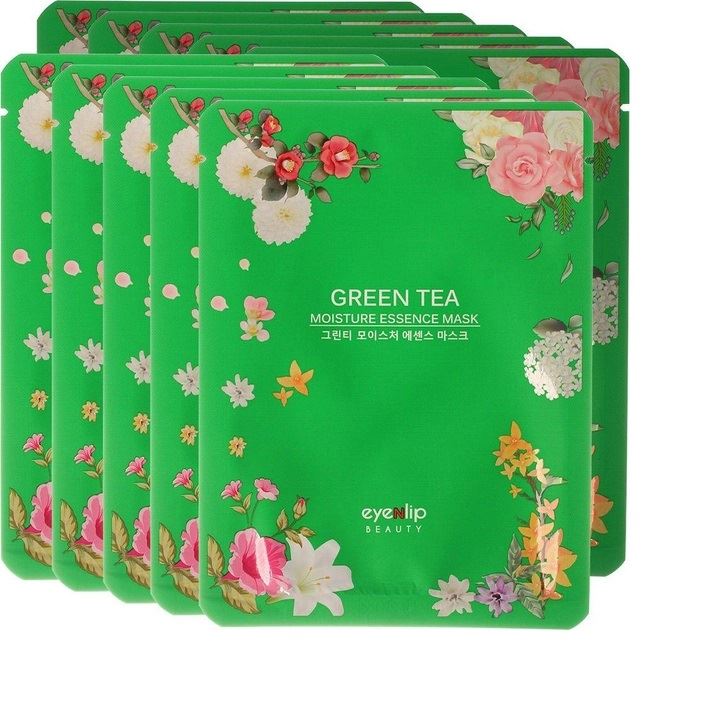Тканинна маска для обличчя Eyenlip Green Tea Oil Moisture Essence Mask