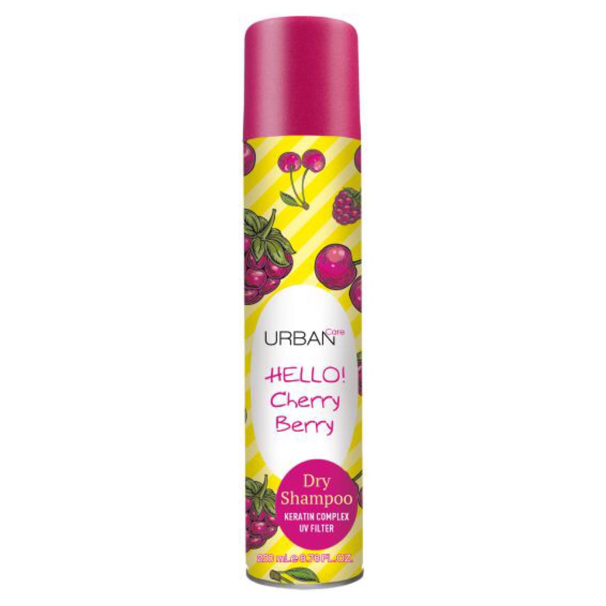 Сухий шампунь Dry Shampoo URBAN CARE - Hello Cherry Berry 200ml
