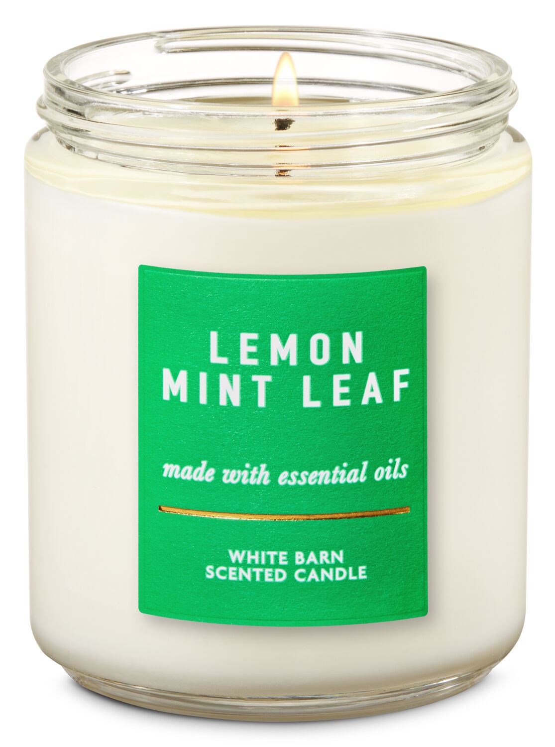 Свеча Однофитильная Bath&body works Lemon mint leaf
