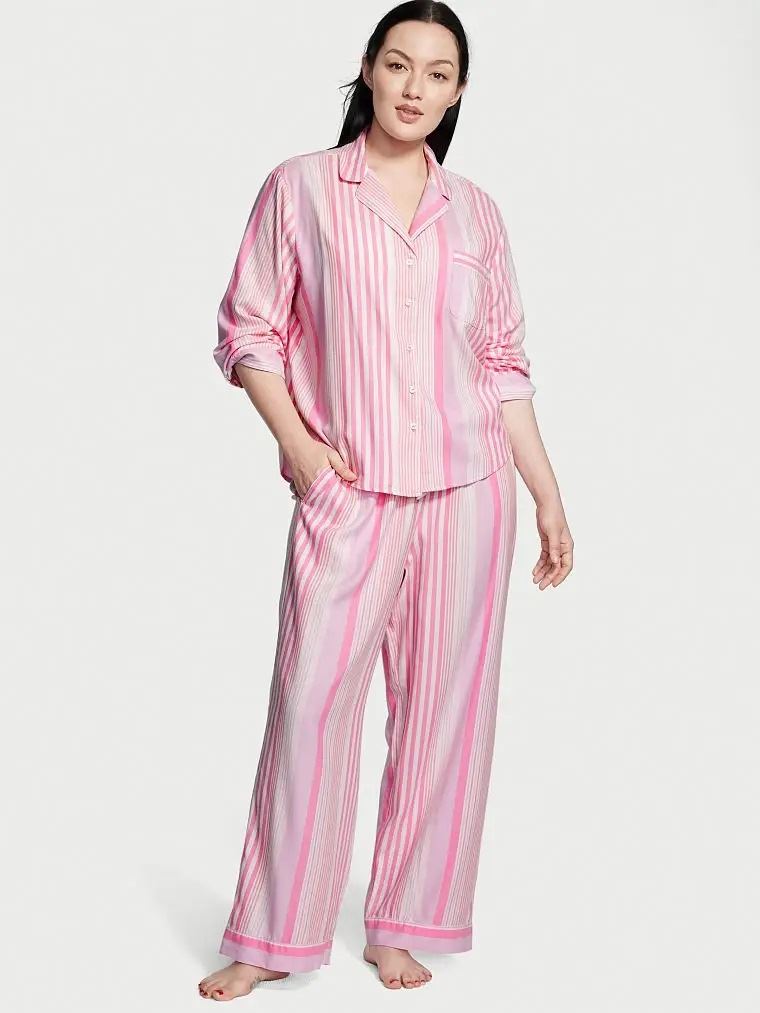Піжама з штанами Flannel Long PJ Set Victoria's Secret