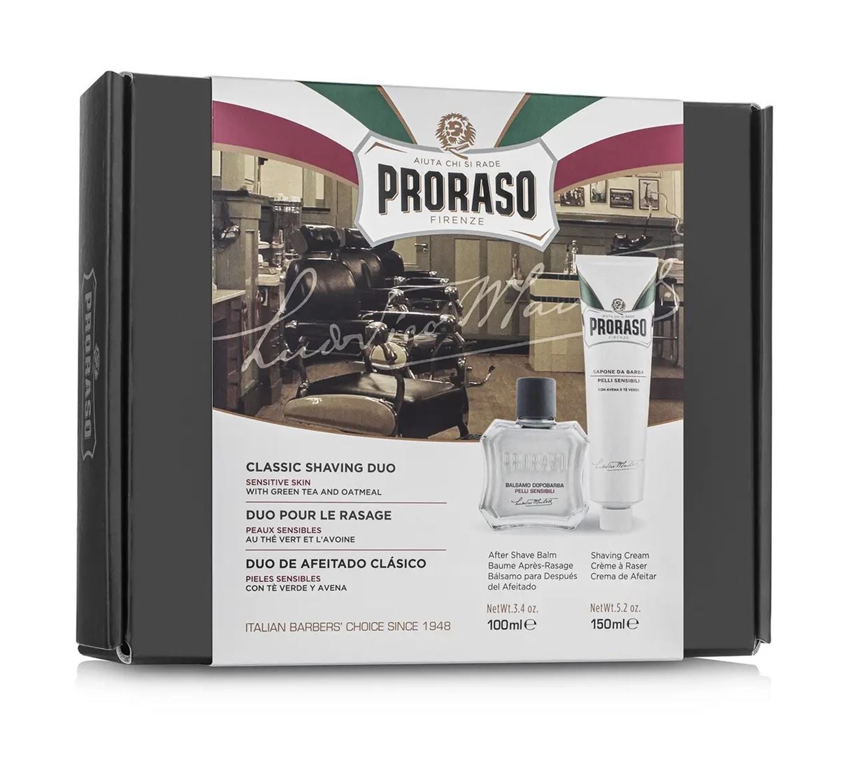 Proraso Подарунковий набір Proraso Classic Shaving Duo White Line Cream and Balm