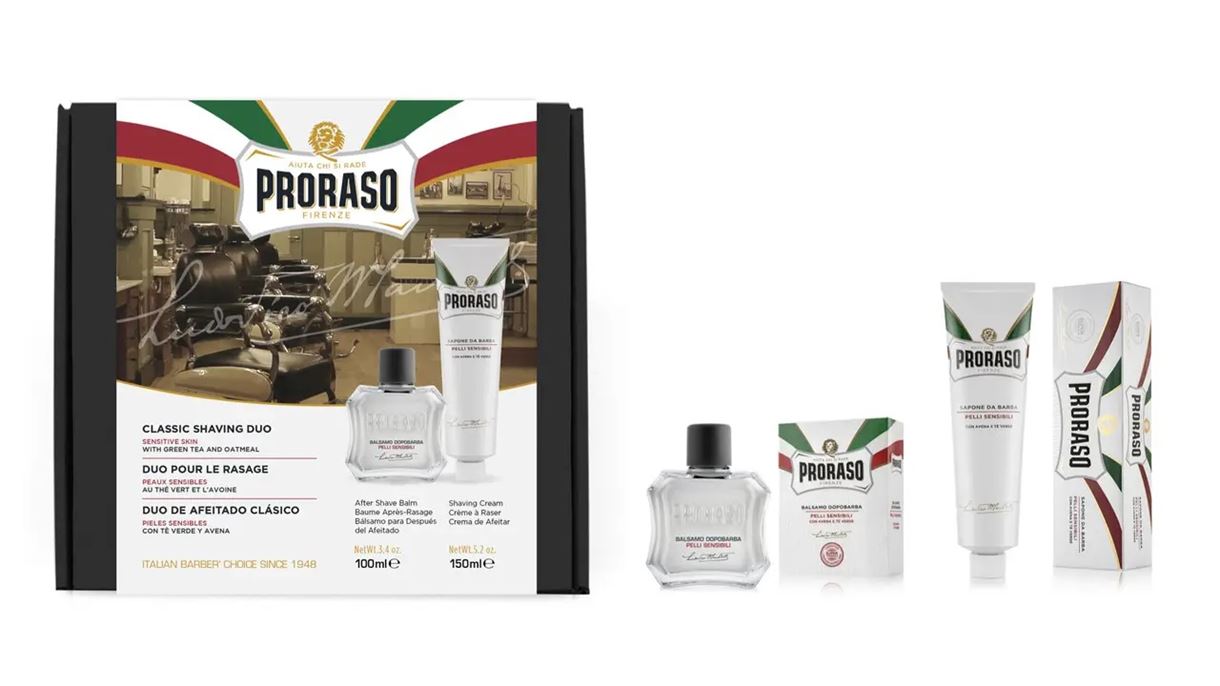 Proraso Подарунковий набір Proraso Classic Shaving Duo White Line Cream and Balm