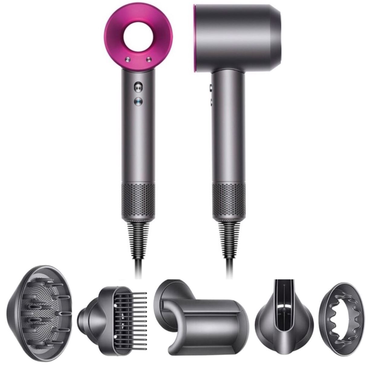 Фен Dyson HD07 Supersonic Hair Dryer Iron/Fuchsia (386732-01)