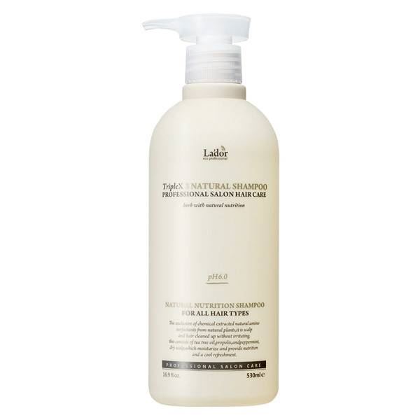 Бессульфатный органический шампунь La'dor Triplex Natural Shampoo 530 ml