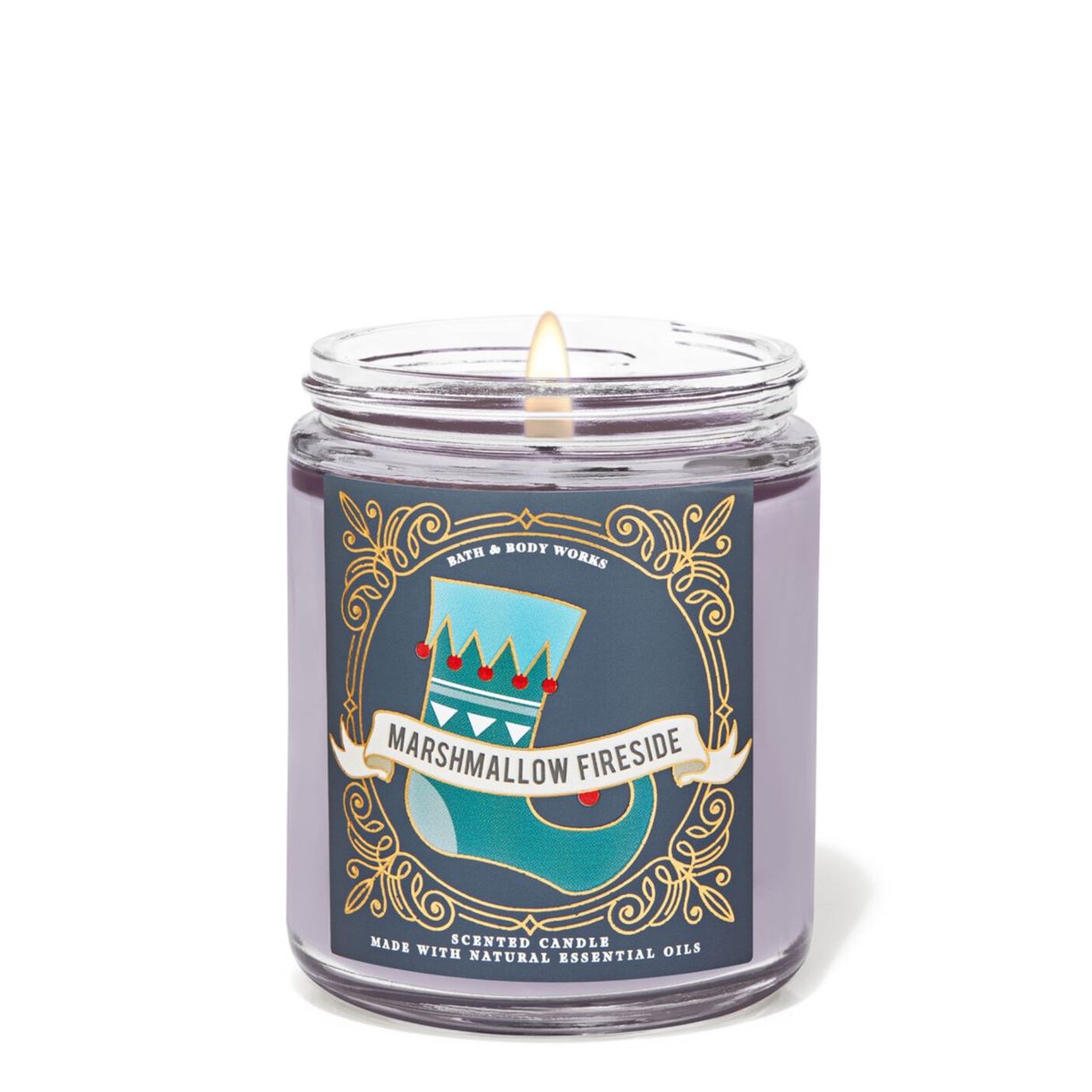 Середня свічка Bath and body works - MARSHMALLOW FIRESIDE