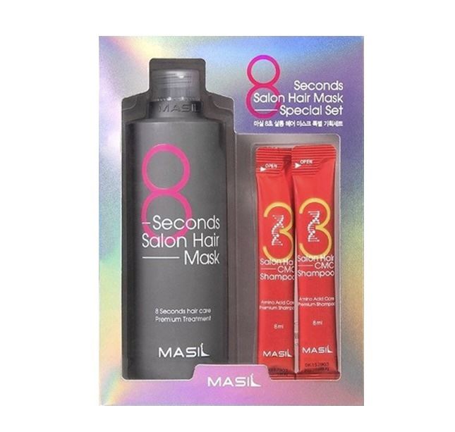 Набір Masil - маска для волосся 8 Seconds Hair Mask Set + 2 пробники шампуню