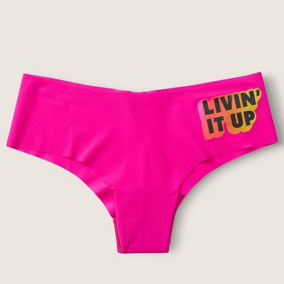 БЕЗШОВНІ ТРУСИКИ VICTORIA'S SECRET PINK - LIVIN' IT UP NEON OMBRE NO SHOW CHEEKSTER PANTIES