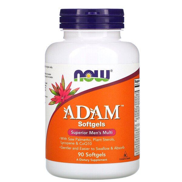 Now foods мультивітаміни для чоловіків adam 90шт