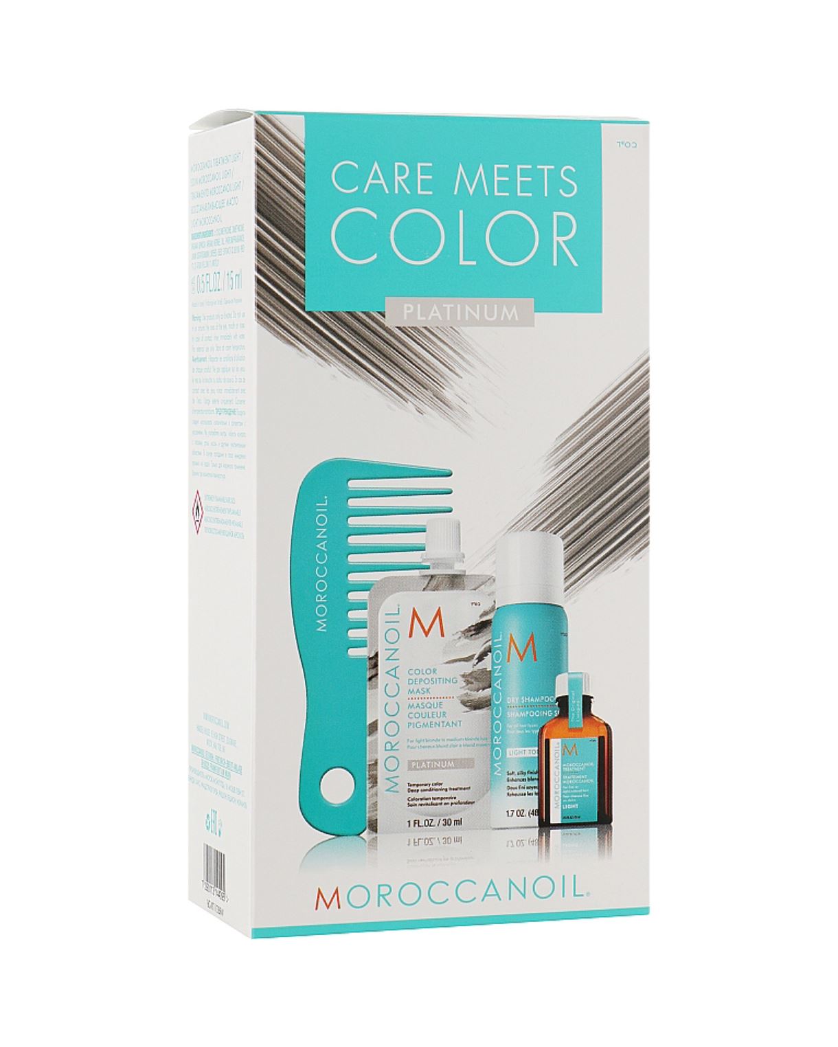 Набір для світлого волосся «догляд та колір» MoroccanOil Care Meets Color Platinum