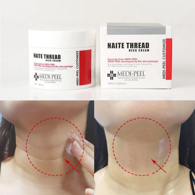Підтягуючий крем для шиї з пептидним комплексом Medi-Peel Naite Thread Neck Cream