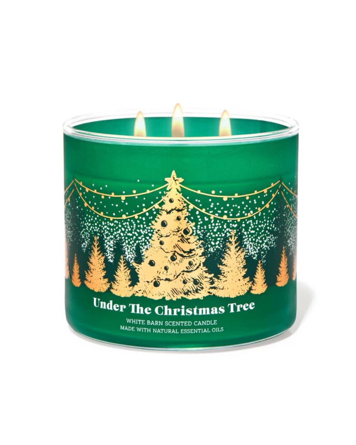 3-х гнітова свічка Bath&body works - under the Christmas tree