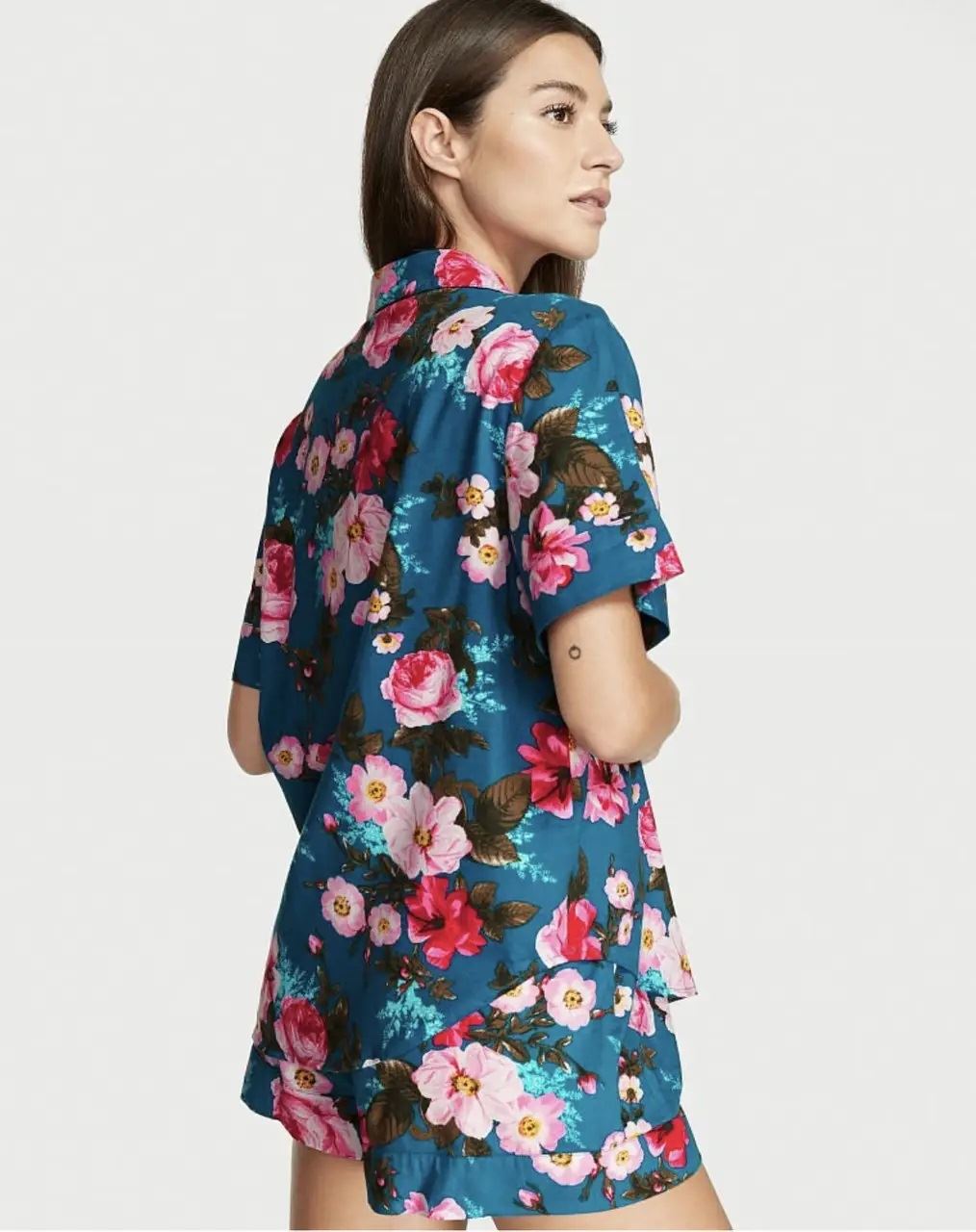 Фланелева піжама Victoria's Secret Flannel Short PJ Set з шортами