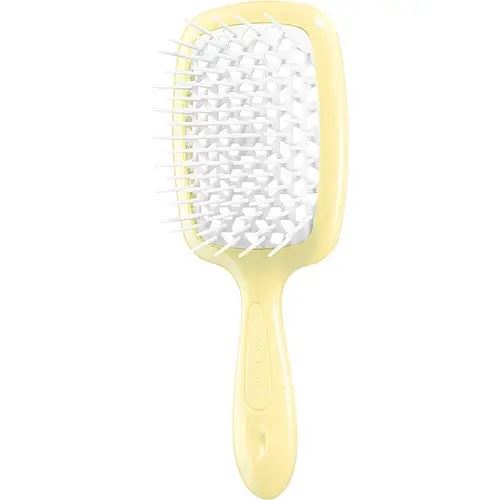 Janeke Superbrush Small - Гребінець для волосся жовтий з білим