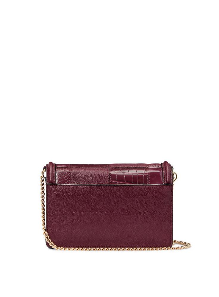 СУМКА VICTORIA'S SECRET - THE VICTORIA MINI SHOULDER BAG - BORDEAUX PATCHWORK