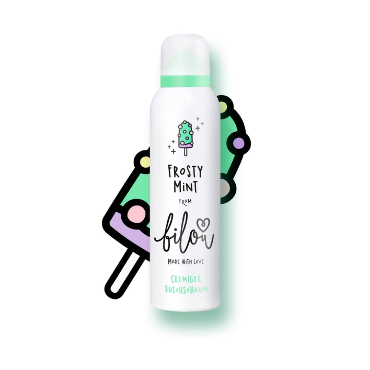 Пінка для душу (морозна м’ята) Bilou - frosty mint 200 мл