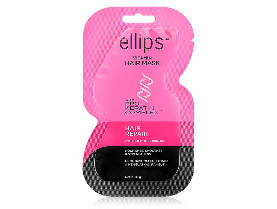 Маска для волосся "Відновлення волосся", з про-кератиновим комплексом Ellips Vitamin Hair Mask Hair Repair 18g
