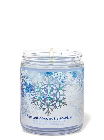 Середня свічка Bath and body works - Frosted Coconut Snowball
