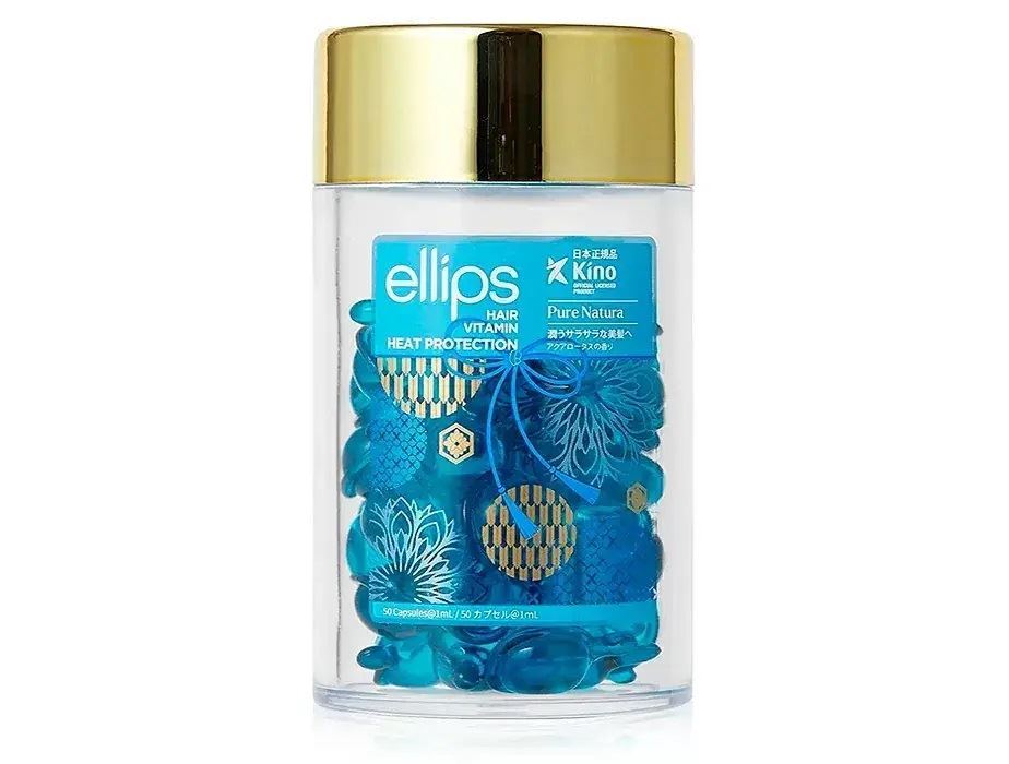 Вітаміни для волосся "Сила лотоса" з екстрактом блакитного лотоса - Ellips Hair Vitamin Pure Natura Japan Limited, 50x1 мл