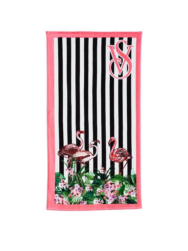 рушник для пляжу VICTORIA’S SECRET COTTON FLAMINGO BEACH TOWEL