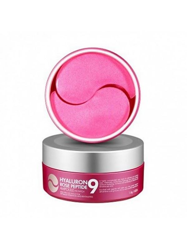 Гідрогелеві патчі з пептидами та болгарською трояндою Medi Peel Hyaluron Rose Peptide 9 Ampoule Eye Patch