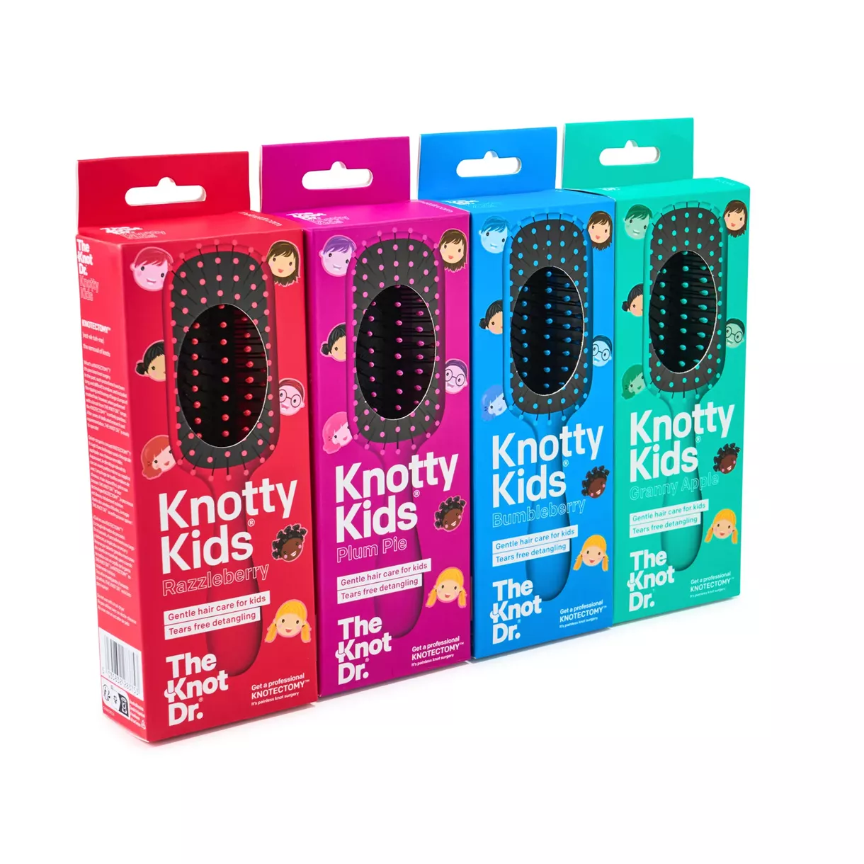 Гребінець The Knot Dr. / Knotty Kids Plum Pie / рожева