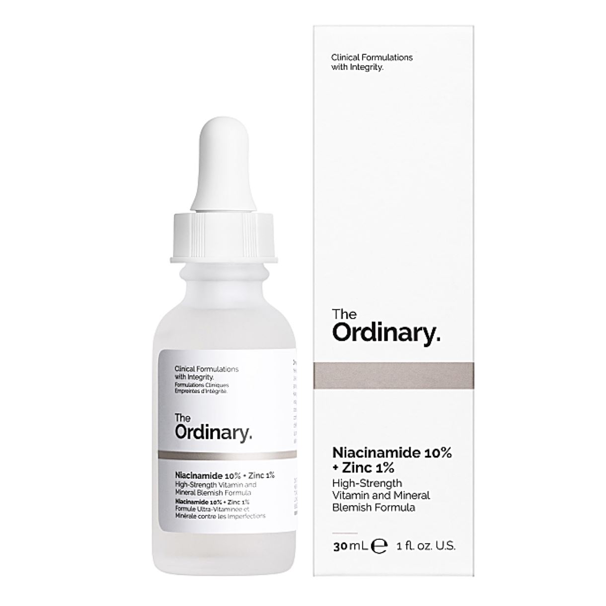 Сироватка з Ніацинамідом та Цинком The Ordinary Niacinamide 10% + Zinc 1% 30 мл