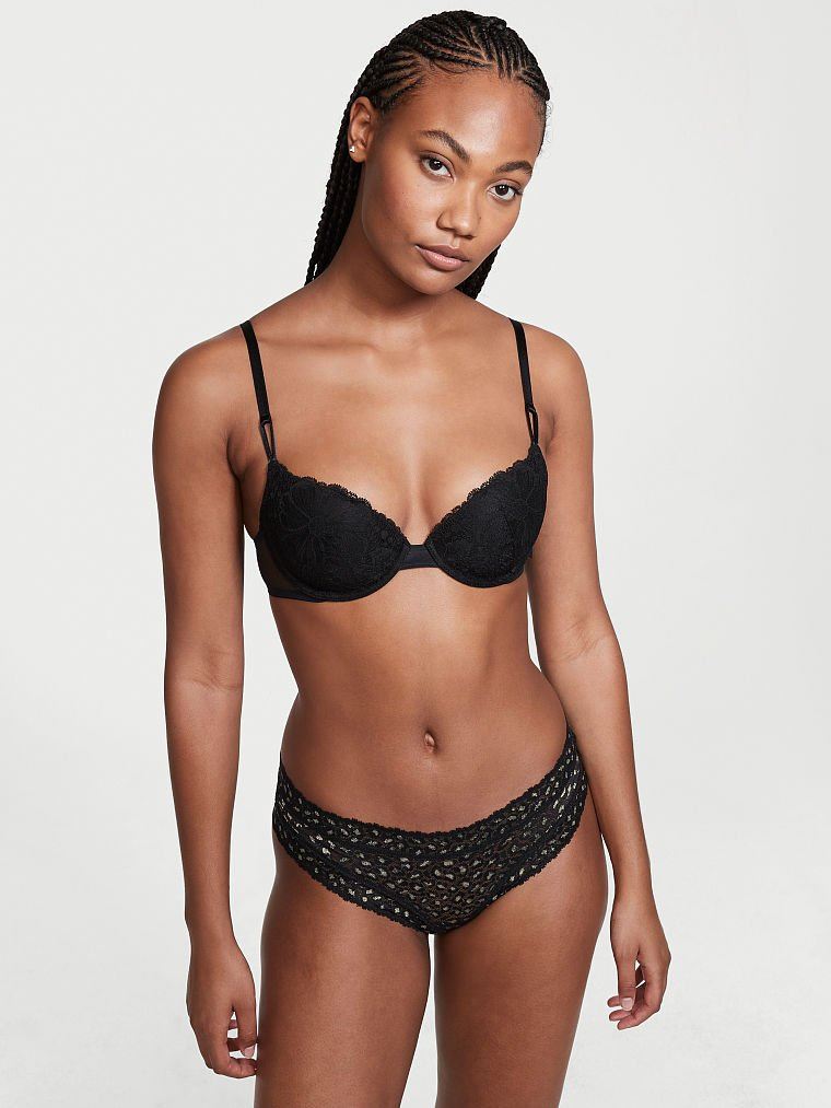 Хлопкові трусики Victoria's Secret  Victoria’s Secret Pink Shimmer Animal Cheeky Panty