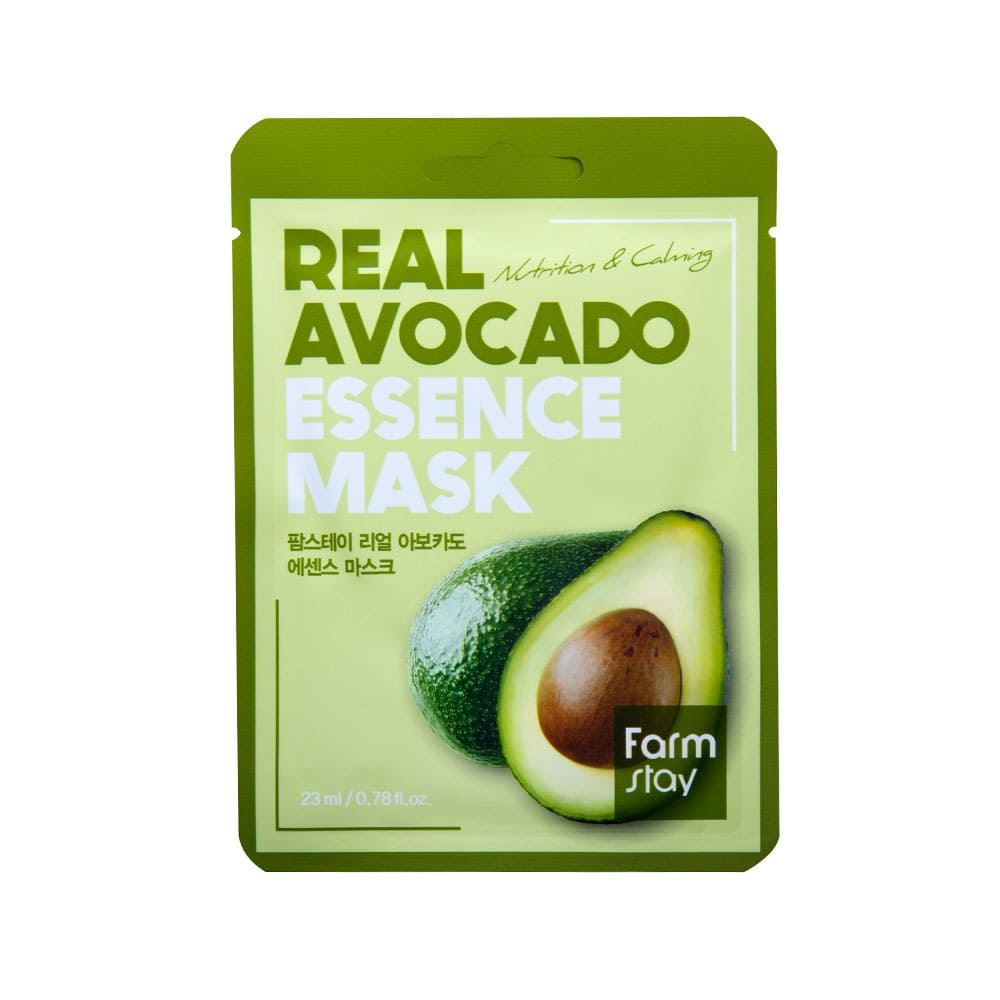Тканинна маска для обличчя з екстрактом авокадо FarmStay Real Avocado Essence Mask