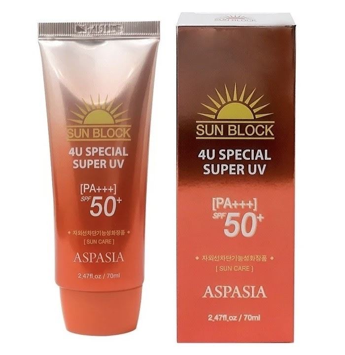 Сонцезахисний крем Aspasia 4U Special super UV Sun Block 70 мл