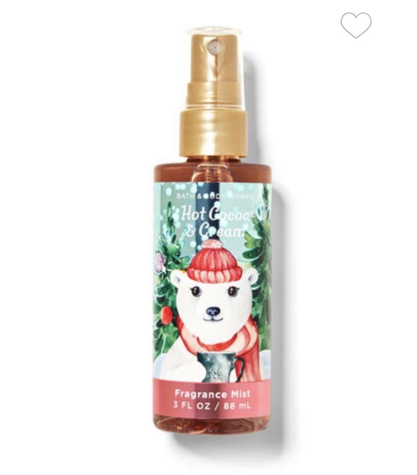 Мини мист для тела Bath&body works HOT COCOA & CREAM