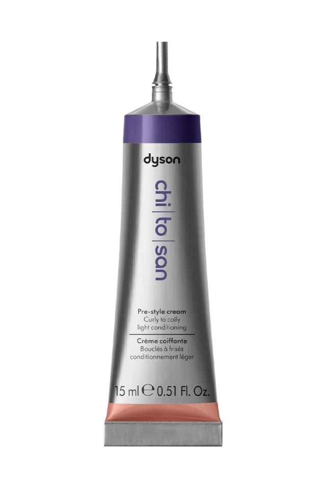 Dyson Chitosan™ Pre-style cream Curly to coily light conditioning mini 15ml - кондиціонуючий міні крем для волосся 15ml