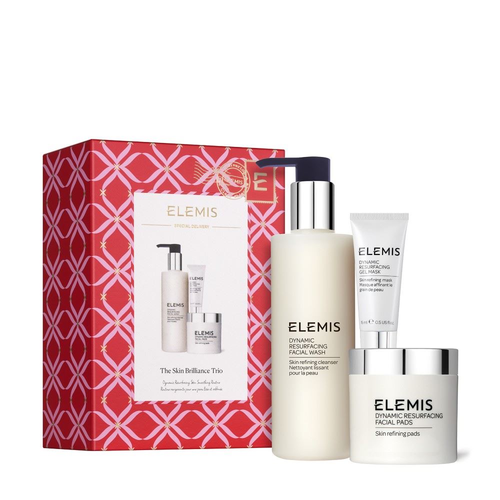 ELEMIS Skin Brilliance Trio Dynamic Resurfacing Skin Smoothing Routine - Подарункове тріо для сяйва та шліфування шкіри