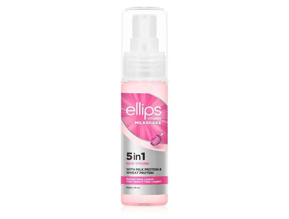 Незмивний спрей-догляд для волосся 5в1 з протеїнами Ellips 5in1 Hair Vitamin Milkshake Spray, 45 мл