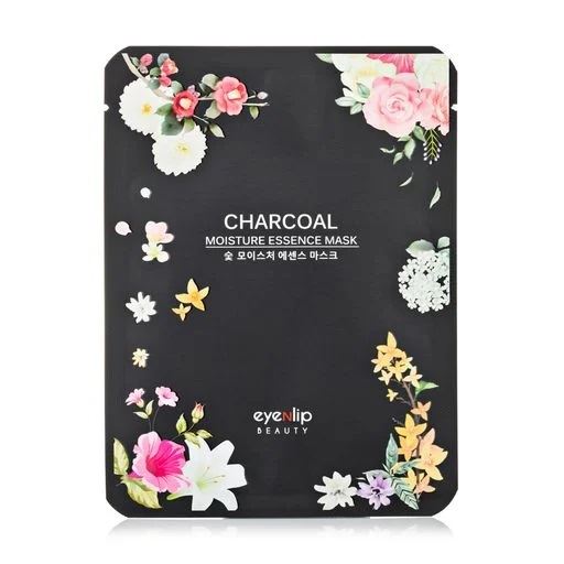 Тканинна зволожувальна маска для обличчя з деревним вугіллям Eyenlip Charcoal Moisture Essence Mask
