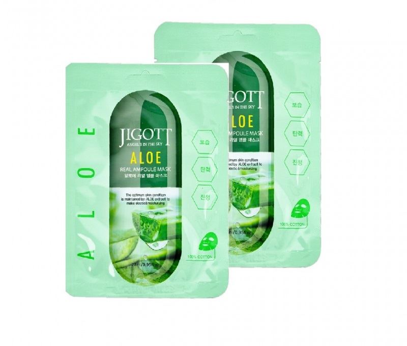 Ампульна маска "Алое" Jigott Aloe Real Ampoule Mask