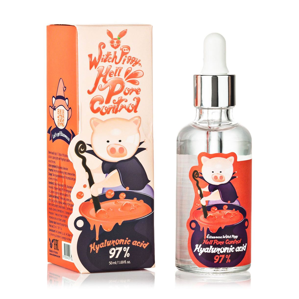 Сироватка гіалуронова 97% Elizavecca Face Care Hell-Pore Control Hyaluronic Acid 97%, 50мл