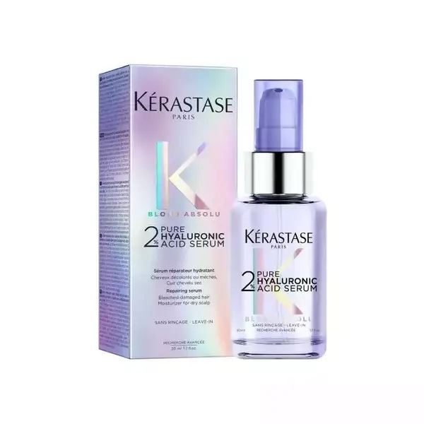 Kerastase Blond Absolu 2% Pure Hyaluronic Acid Serum - Гіалуронова відновлювальна сироватка-концентрат для освітленого або меліруваного волосся та сухої шкіри голови