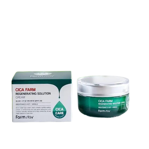 Крем для обличчя з центелою FarmStay Cica Farm Regenerating Solution Cream