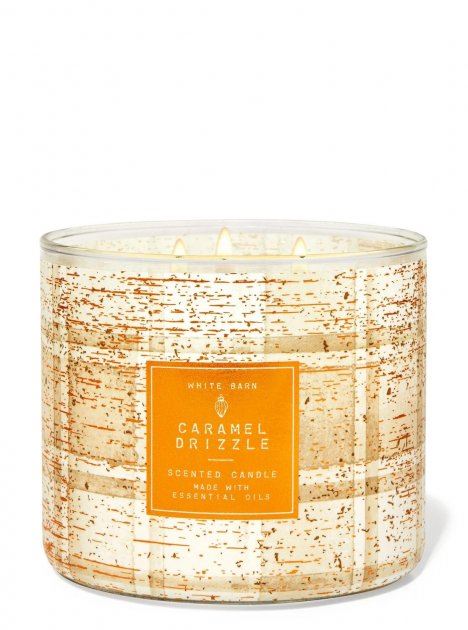 3-х гнітова свічка Bath and Body Works - caramel drizzle