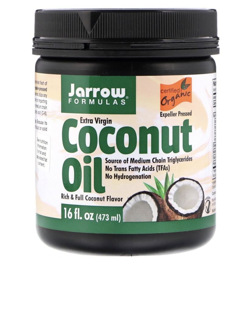 Органічна кокосова олія холодного віджиму, Extra Virgin Coconut Oil, Jarrow Formulas, 473 мл